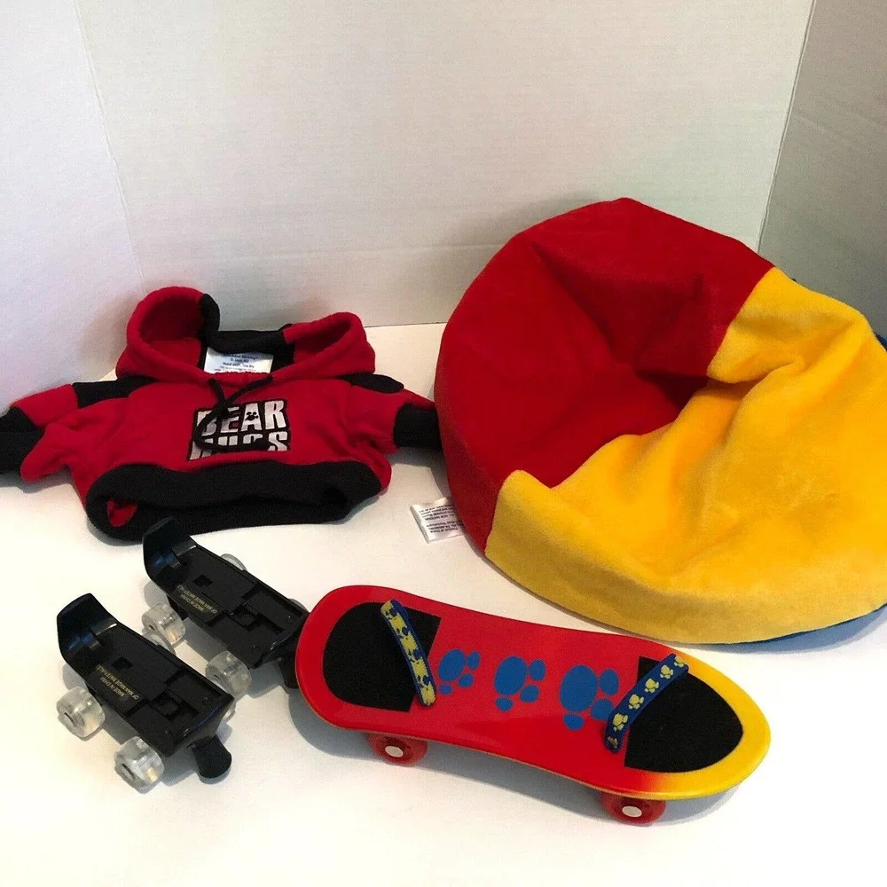 Build A Bear Workshop Skateboard Beanbag Chair Hoodie Skates Skater BABW - Picture 1 of 6